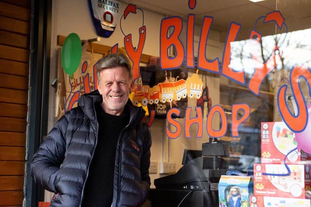 Bill Deakin is bidding a fond farewell and closing Silly Billy's Toy Shop in Hebden Bridge