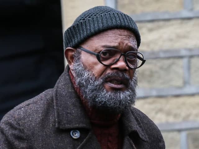 Hollywood legend Samuel L Jackson in Halifax for Marvel filming. Photo by Adam Vaughan
