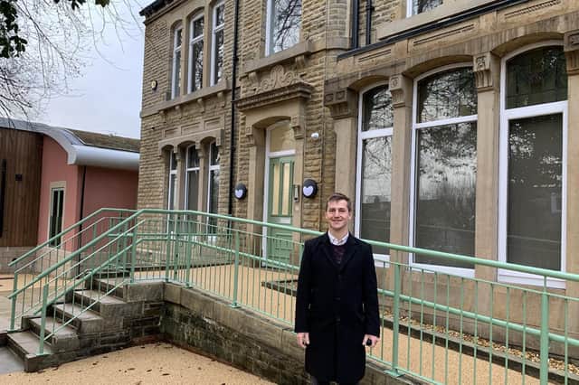 Calderdale Council’s Cabinet Member for Adult Services and Wellbeing, Cllr Josh Fenton-Glynn, at the Westgarth facility.
