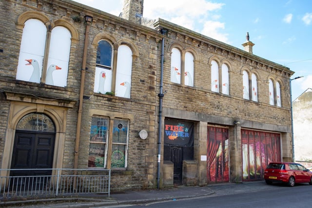 Former fire station, swimming pool and Council offices on Hollins Mill Lane, Sowerby Bridge,