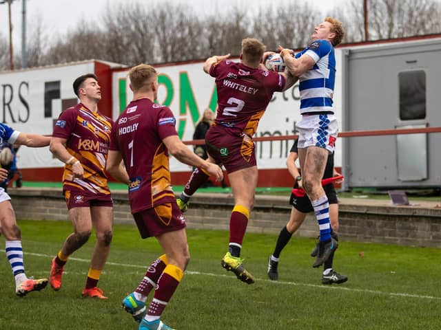 Action from Batley Bulldogs' victory over Halifax Panthers. Picture: Simon Hall