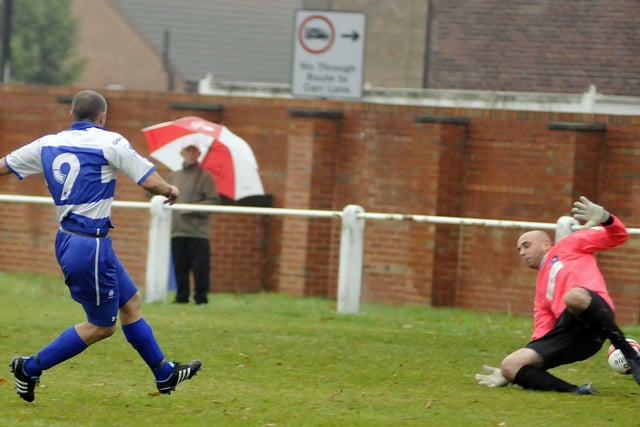 Carl Fothergill's goal could not prevent a 2-1 home defeat for Glasshoughton Welfare against Hallam in NCE Division One as they slipped seven points behind local rivals Pontefract Collieries in the title race.