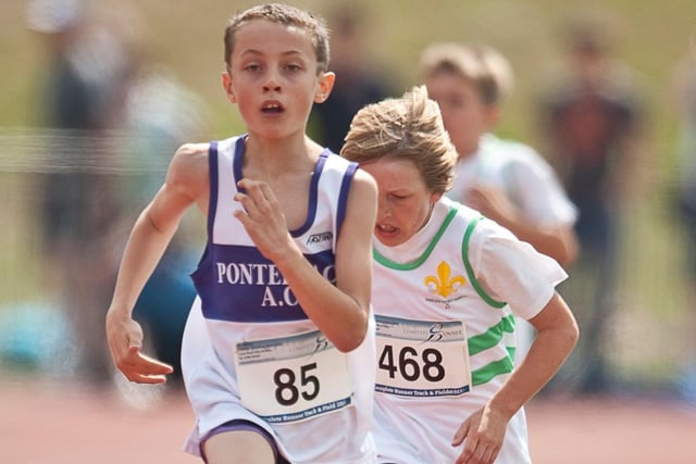 Young Cameron Howes was in record breaking form when representing Pontefract Athletics Club at an indoor athletics competition at Thornes Park Stadium, competing in the under 11s boys long jump and 50 metre sprint to set club records in both.