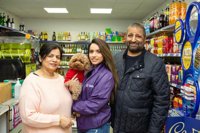Harpreet Kaur grew up helping in Waring Green Stores, run by her mum Jas and dad Pete