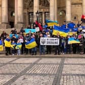 The Stand With Ukraine event was held in Leeds