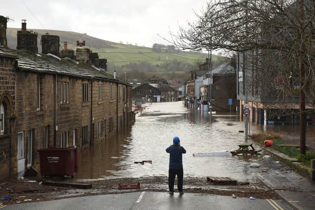 Flooding after Storm Ciara in Mytholmroyd (Getty Images)