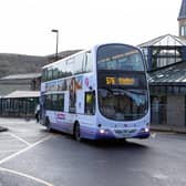 Bus outside Halifax bus station
