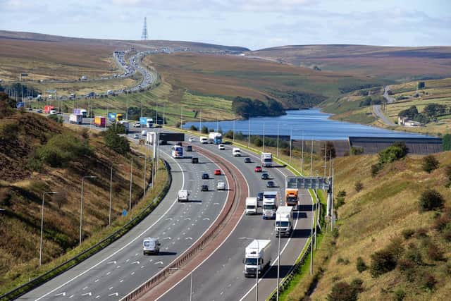 Motorists are being advised to take extra care on the M62