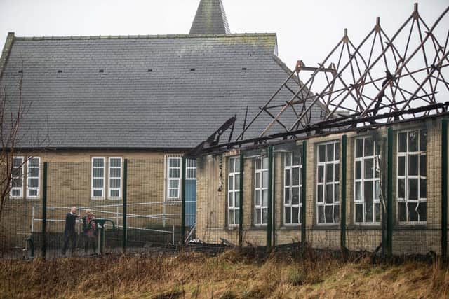 The fire at Ash Green School in Mixenden, Halifax, destroyed four classrooms.