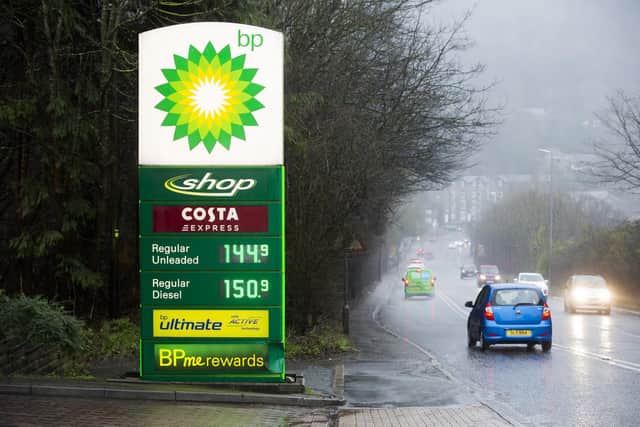 Fuel prices at BP on Godley lane in Halifax