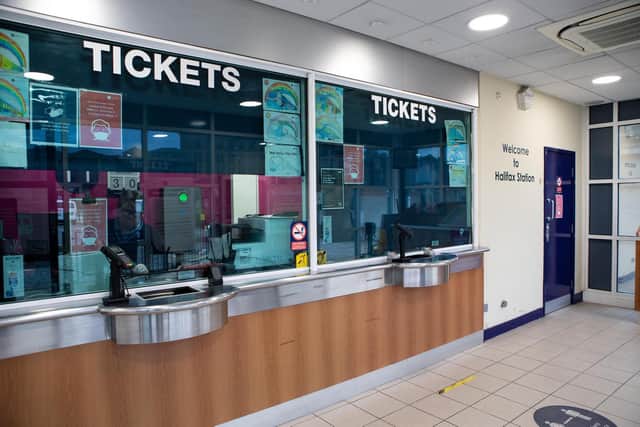 Ticket office at Halifax train station