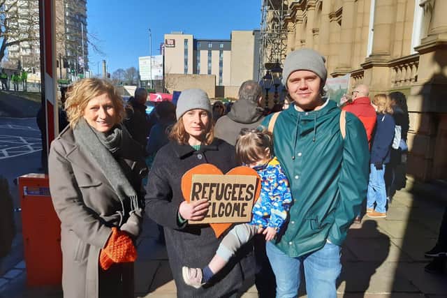 Stop the Borders Bill rally at Halifax Town Hall