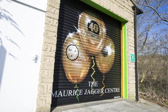 Maurice Jagger Centre 40th anniversary. Mural by Richard Everett.