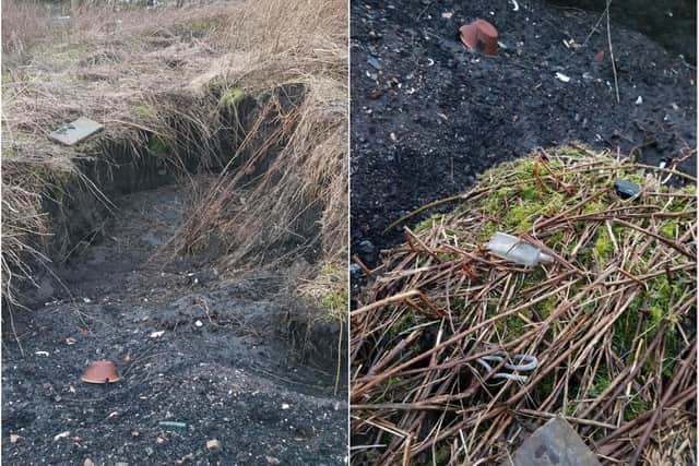 Damage to the badger sett in Halifax