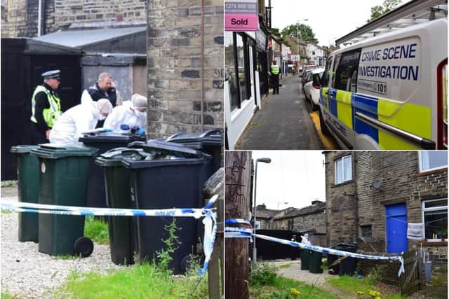Pictures of the scene in QUeensbury where the incident took place