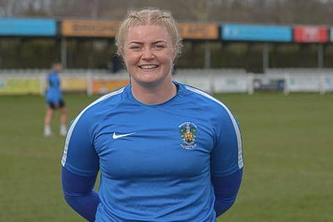 Brighouse Town Women's new signing Becky Flaherty. Picture: Ray Spencer