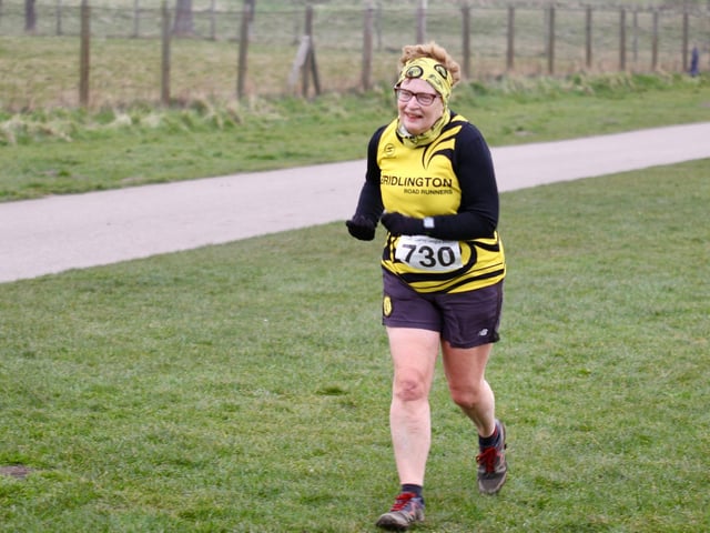 Tina Calthorpe in action for Bridlington Road Runners