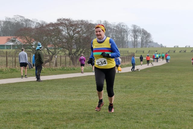 A Scarborough AC athlete in action at the East Yorkshire Cross Country League fixture at Sewerby

Photo by TCF Photography