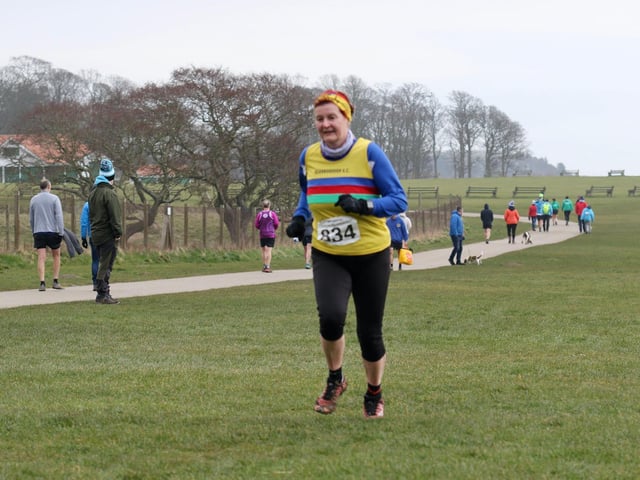 A Scarborough AC athlete in action at the East Yorkshire Cross Country League fixture at Sewerby

Photo by TCF Photography