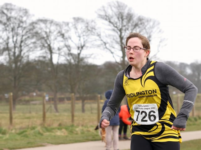 A Bridlington Road Runners athlete in action at the East Yorkshire Cross Country League fixture at Sewerby
Photo by TCF Photography