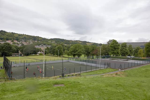 Tennis courts in Center Vale Park, Todmorden