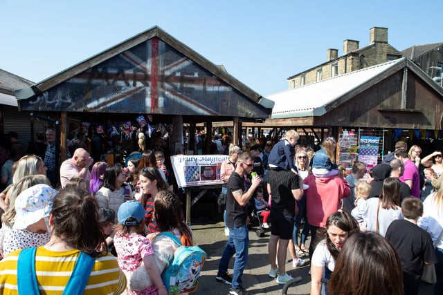 The sun was shining for the Brighouse Open Market Fun Day