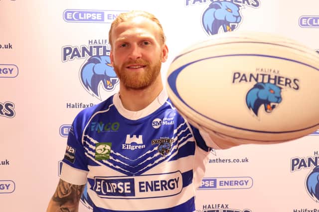 Halifax Panthers' Joe Keyes who put in a man-of-the-match performance in the Championship win at Workington Town. Picture: Halifax RL.