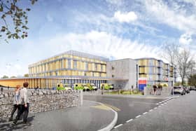 Illustrative/indicative Design of the new A&E and Wards – that is subject to approval of the detailed design at reserved matters stage