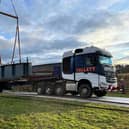 Collett's delivering the bridge sections