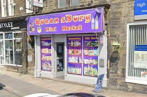 Queens Bury Mini Market in Queensbury, which has spelled the name of the village wrong in its frontage