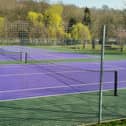 The improved tennis courts in Brighouse
