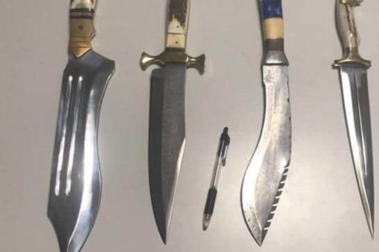 Knives taken off the streets as part of Operation Jemlock
