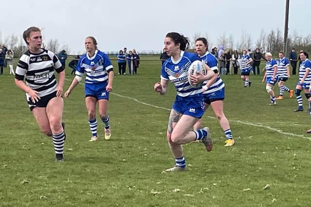 Action from Halifax Panthers Women's win over Wigan St Patrick's.