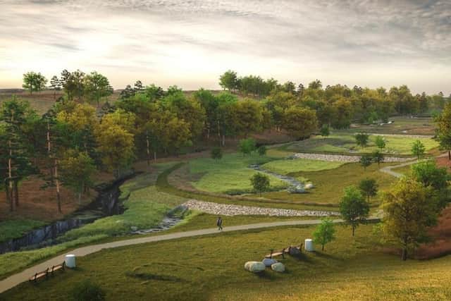 The proposed design for Whinney Hill Park, Brighouse, Environment Agency image