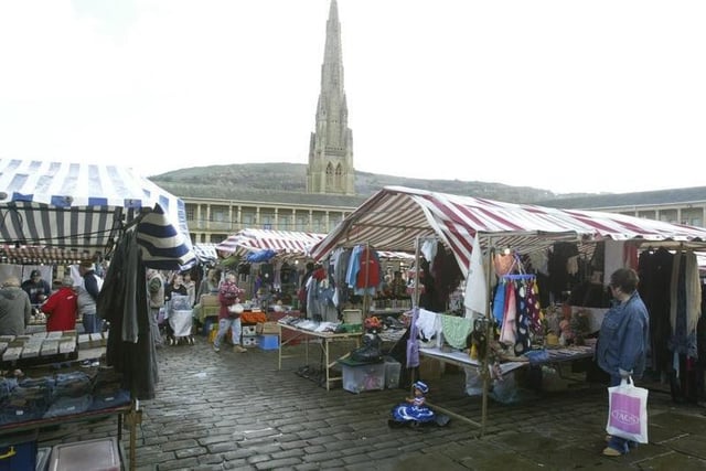 A peek at how the Piece Hall market looked back in 2004.