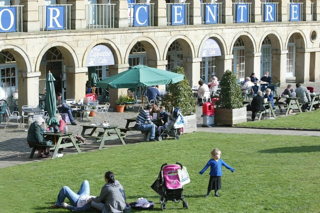 A sunny day at The Piece Hall back in 2009.