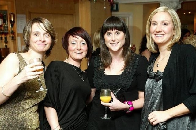 Big night out Christmas parties in 2009 at Berties, Elland. From Aflex Hose pictured are Rebecca, Sam, Debra and Nicola.