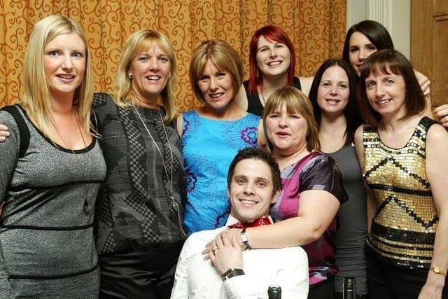 Christmas party in 2009 with a motown music theme at Holiday Inn, Clifton. Pictured (from left) are some of the team from Battyeford Primary School