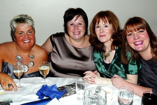 Christmas party in 2009 with a motown music theme at Holiday Inn, Clifton. Pictured (from left) are Caroline, Lucy, Brenda and Sarah.