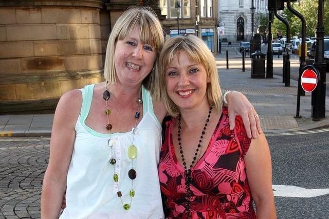 Diane and Joyce on a night out back in 2009.