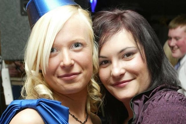 Christmas party in 2009 with a motown music theme at Holiday Inn, Clifton. Pictured (from left) are Josie and Rebecca.