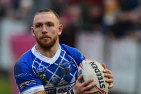 Zack McComb scored two tries in Halifax Panthers' 40-18 win over Barrow Raiders. Picture: James Hardisty.