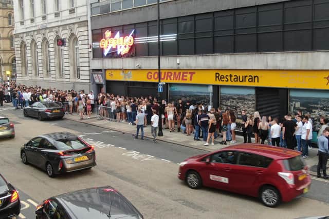 Queues outside the Acapulco in Halifax