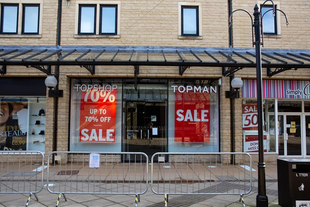 Topshop/Topman went into administration in late 2020 and the shop in Woolshops was closed.
