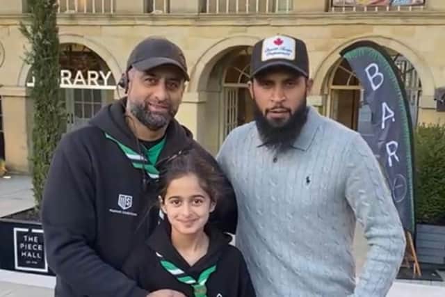 Cricketer Adil Rashid was among the guests at the iftar at The Piece Hall in Halifax
