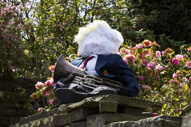 Residents and local firms have been coming up with all kinds of ideas for the scarecrows