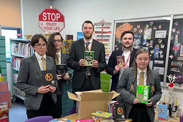 Trinity Academy Bradford has received a donation of 800 books from We Buy Books