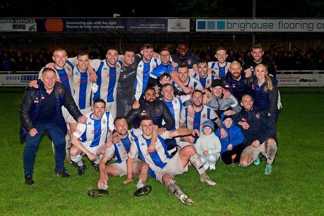 Liversedge celebrate their cup victory