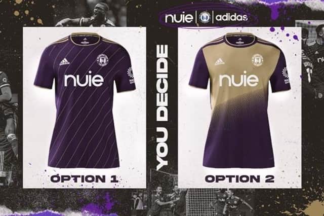 The two kits Town fans can choose between