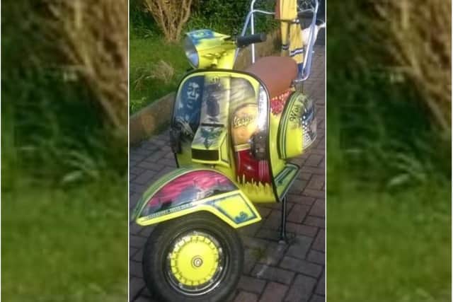 The stolen scooter